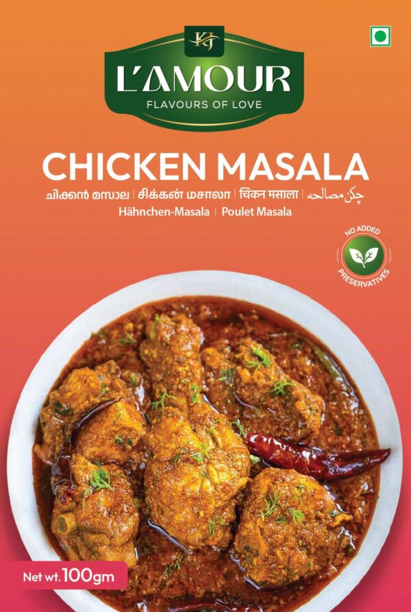 L'AMOUR FLAVOURS OF LOVE CHICKEN MASALA– A Symphony of Spice & Flavour.